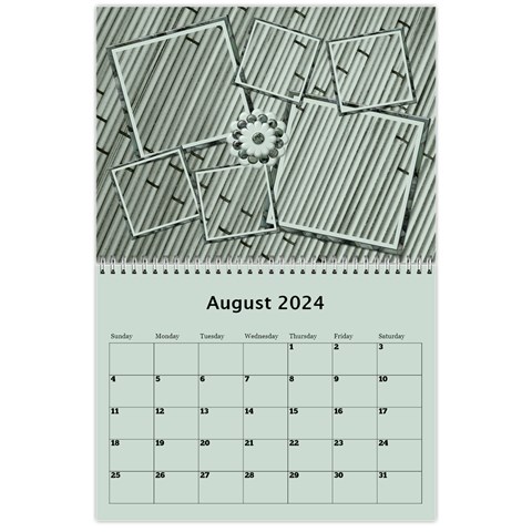 Green Frame Male 2024 Calendar (any Year) By Deborah Aug 2024