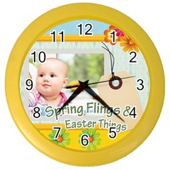 easter - Color Wall Clock