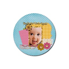 easter - Rubber Round Coaster (4 pack)