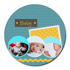 baby - Collage Round Mousepad