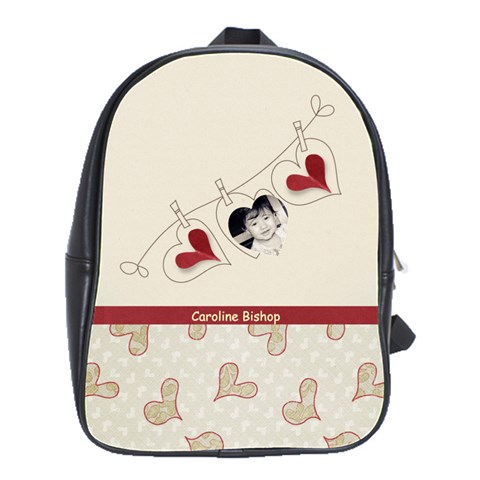 Kids School Bag Large By Deca Front
