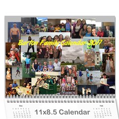barton calendar 2017 - Wall Calendar 11  x 8.5  (12-Months)