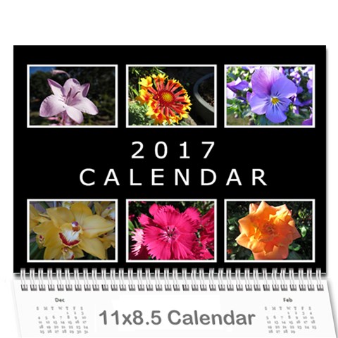 2017 Flower Calendar  By Mim Cover