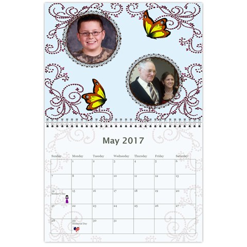 2017 Any Occassion Calendar By Kim Blair May 2017
