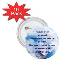 Heaven Angel Embrace Button - 1.75  Button (10 pack) 