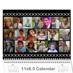 kleinerman calendar - Wall Calendar 11  x 8.5  (12-Months)