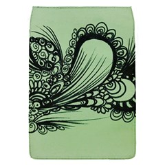 Green abstract bag - Removable Flap Cover (S)
