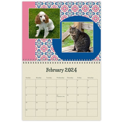 Mandala Viberant Calendar, 12 Months By Mikki Feb 2024