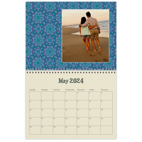 Mandala Viberant Calendar, 12 Months By Mikki May 2024