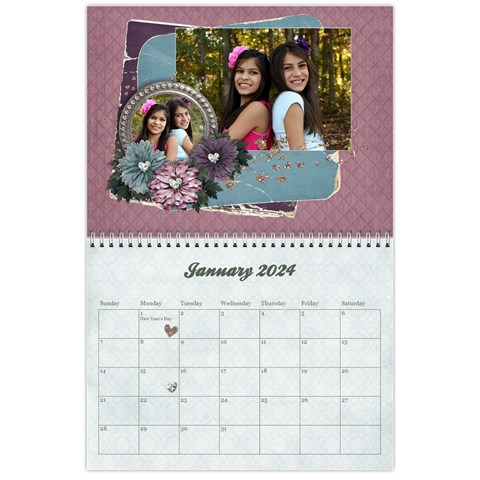 18 Month Calendar/family Jan 2024