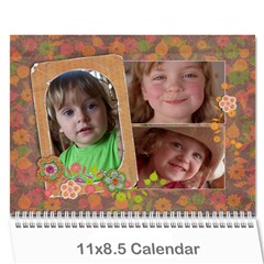 Shabby Chic/Flowers/Mother-Photo Calendar (12 months) - Wall Calendar 11  x 8.5  (12-Months)