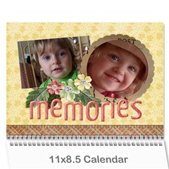 Flowers/Family/Love-Photo Calendar (12 months) - Wall Calendar 11  x 8.5  (12-Months)