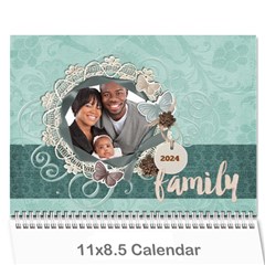 Holidays - Family - Wall Calendar, valentine, easter, christmas - Wall Calendar 11  x 8.5  (12-Months)