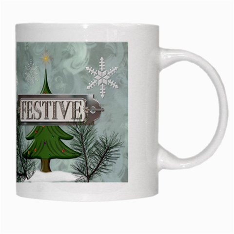Festive Holiday Mug By Lil Right