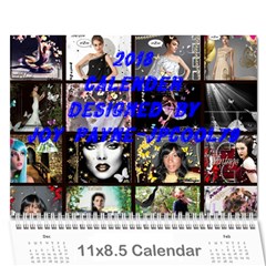 2018 calender- jpcool79 - Wall Calendar 11  x 8.5  (18 Months)
