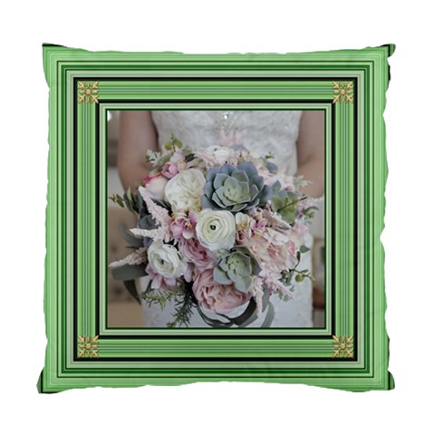Green Square Standard Cushion Case (two Sided) By Deborah Back