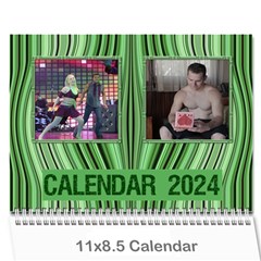 Shades of Green 2024 Wall Calendar 11 x 8.5 (any Year) - Wall Calendar 11  x 8.5  (12-Months)