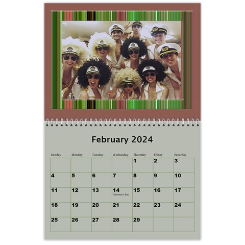 Shades Of Green 2024 Wall Calendar 11 X 8 5 (any Year) By Deborah Feb 2024