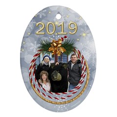 George My Oval Christmas ornament (2 sided) - Oval Ornament (Two Sides)