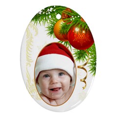 Jane Christmas Oval (2 sided) Ornament - Oval Ornament (Two Sides)