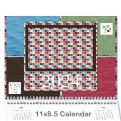 Bloop Bleep 2024 Calendar - Wall Calendar 11  x 8.5  (12-Months)