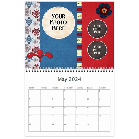 2024 Celebrate America Calendar By Lisa Minor May 2024