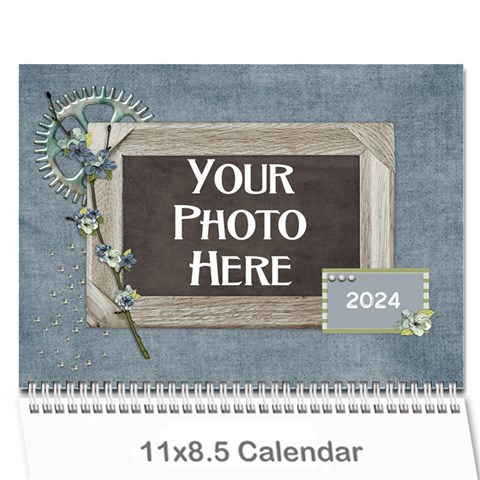 2024 My Blue Inspiration Calendar By Lisa Minor Cover