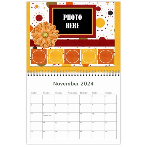 2024 Tangerine Breeze Calendar 1 By Lisa Minor Nov 2024