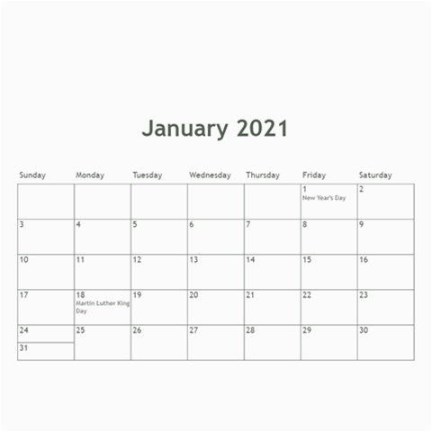 Calendar 2021 By Debbie Feb 2021