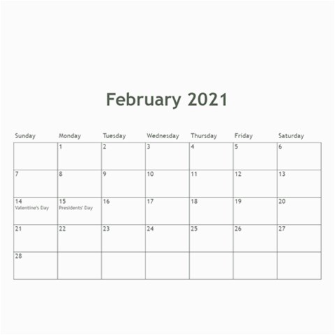 Calendar 2021 By Debbie Apr 2021