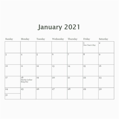 2021 Calendar By Dacian Reece Feb 2021