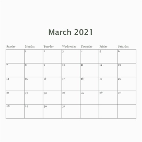 2021 Calendar By Dacian Reece Jun 2021