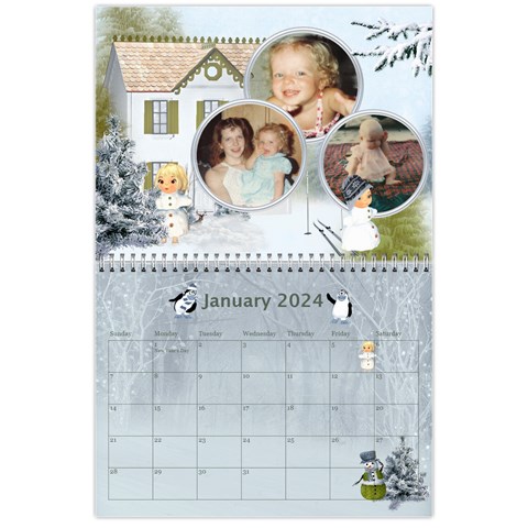 Seasonal Calendar 11 X 8 5 (12 Months) 2024 By Spg Jan 2024
