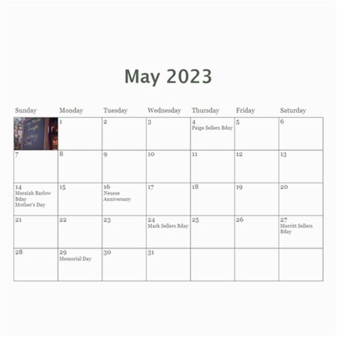 Merritt 2023 Calendar By Cindy Oct 2023