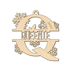 Personalized Letter Q - Wood Ornament