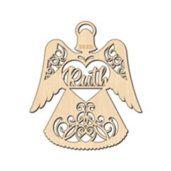 Personalized Angel Ornament - Wood Ornament