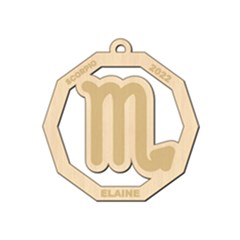 Personalized Zodiac Sign Scorpio - Wood Ornament