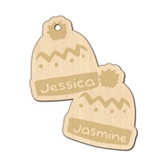 Personalized Christmas Name Hat 2 - Wood Ornament