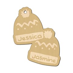 Personalized Christmas Name Hat 4 - Wood Ornament