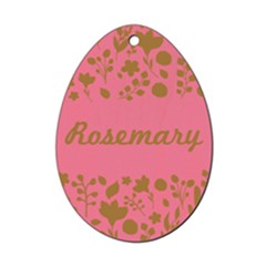 Personalized Easter Basket Tag Name 1 - Wood Ornament