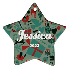 Personalized Christmas Star Name - Ornament (Star)