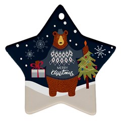 Personalized Christmas Star Name - Star Ornament (Two Sides)