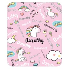 Personalized Baby Unicorn Blanket - Two Sides Premium Plush Fleece Blanket (Small)