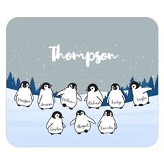  Personalized Name Penguin Family (5 styles) - Two Sides Premium Plush Fleece Blanket (Small)