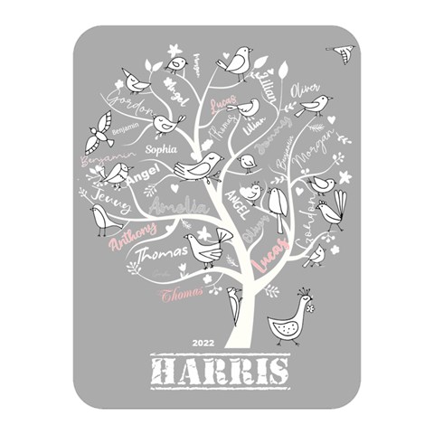 Personalized Family Tree Name Love By Wanni 35 x27  Blanket Front