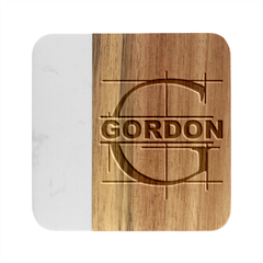 Personalized Name Best Gift - Marble Wood Coaster (Square)