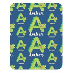 Personalized Alphabet Name - Two Sides Premium Plush Fleece Blanket (Large)