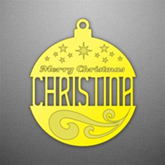 Personalized Christmas Name - Acrylic Ornament