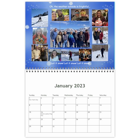 Christmas 2022 Calendar By Debbie Jan 2023