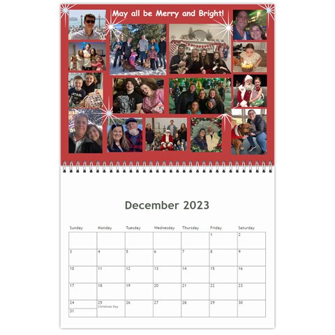 Christmas 2022 Calendar By Debbie Dec 2023